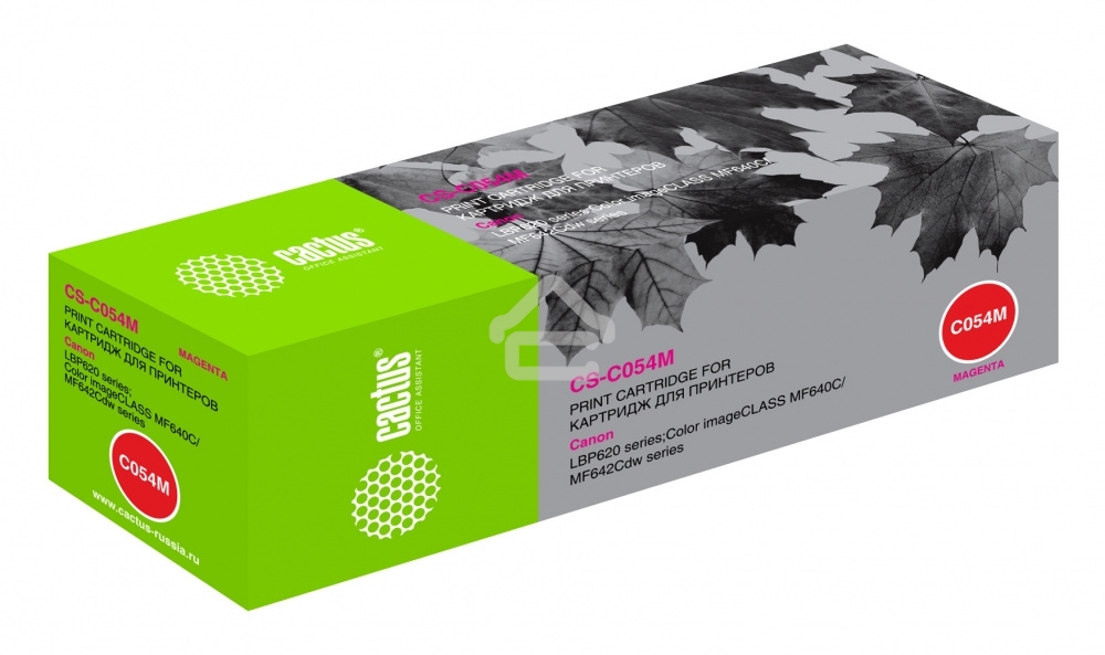 Картридж лазерный Cactus CS-C054M пурпурный (1200 стр.) для Canon LBP 621Cw/623Cdw/641Cw/643Cdw