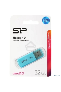 Флеш диск Silicon Power 32Gb Helios 101 SP032GBUF2101V1B USB2.0 синий