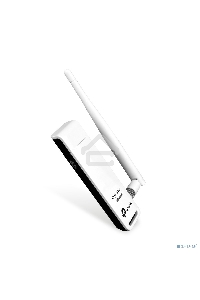Адаптер TP-Link SOHO TL-WN722N 150Mbps High Gain Wireless N USB Adapter with Cradle, 1T1R, 2.4GHz, 802.11n/g/b, 1 detachable antenna