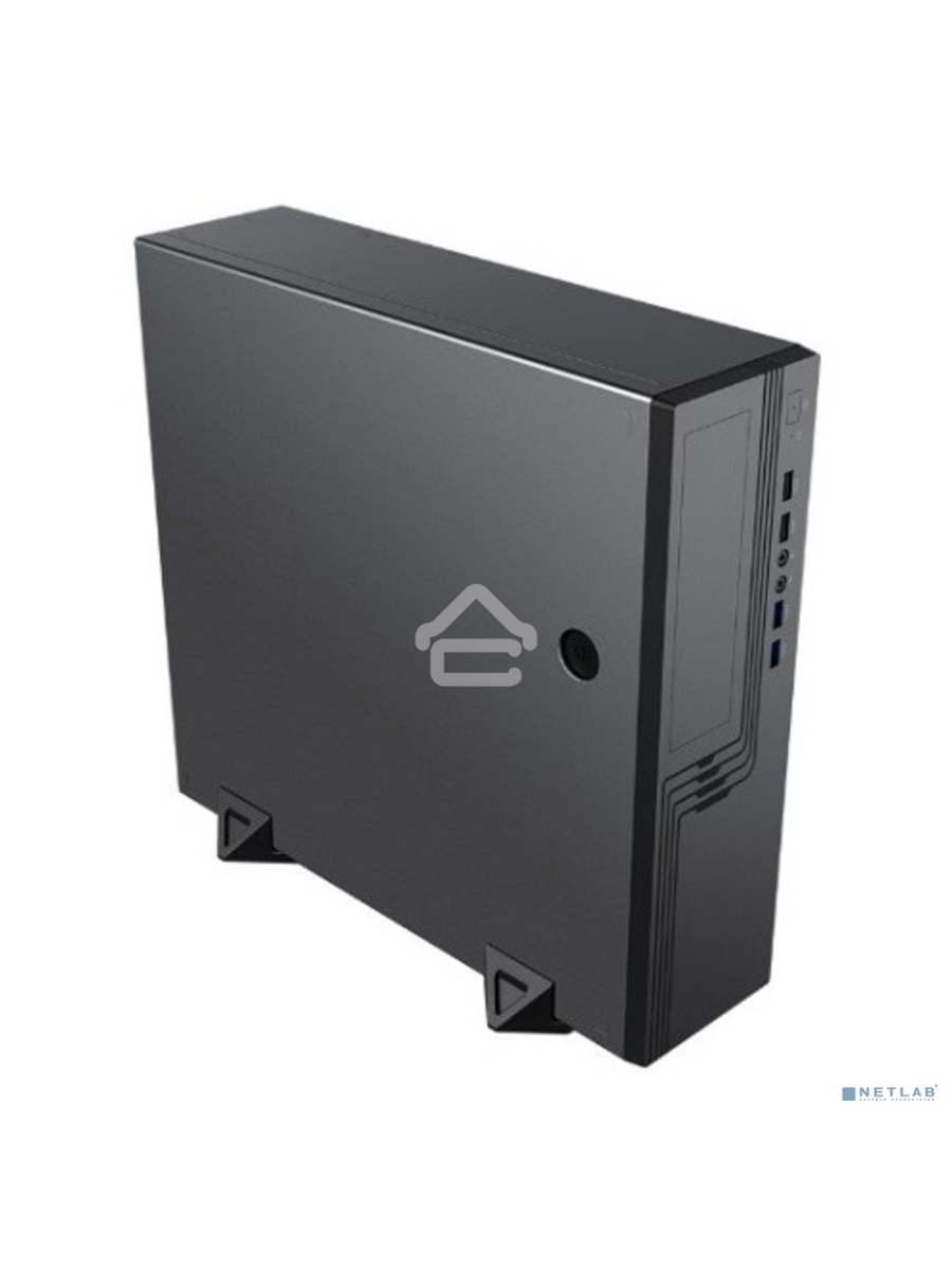 Компьютерный корпус EL555BK PM-300TFX 80+Bronze U3.0*2+U2*2+2*combo Audio; fan 9cm; intrusion switch POWERMAN Slim Case [6143524]