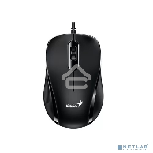 Мышь проводная Genius DX-101 черный, 1200 dpi, USB, кнопки - 3