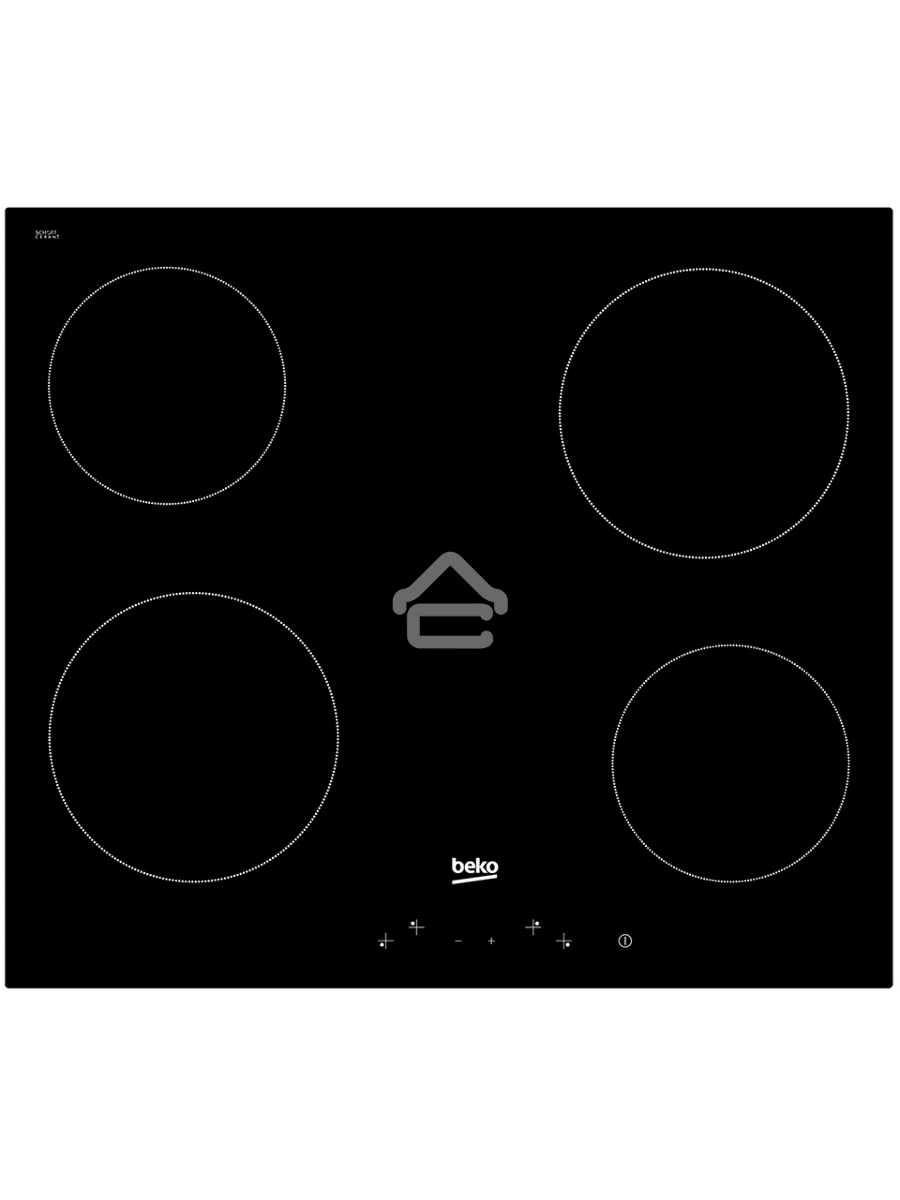 Встраиваемая электрическая варочная поверхность Beko HIC 64400 E, Черный