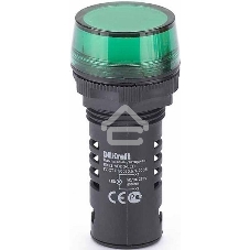 Лампа коммутационный ADDS ?22 мм LED зел. 220В AC/DC ЛK-22 DEKraft Лампа комм. ADDS ?22 мм LED зел. 220В AC/DC ЛK-22 DEKraft