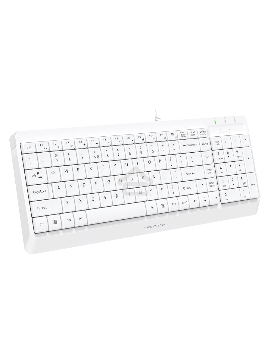 Клавиатура + мышь A4Tech Fstyler F1512 клав:белый мышь:белый USB