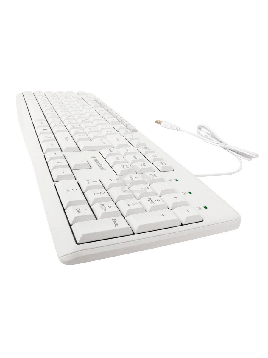 Клавиатура Gembird KB-8430M проводная, USB, белый