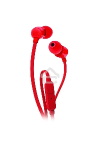 Наушники-гарнитура JBL T110 красный