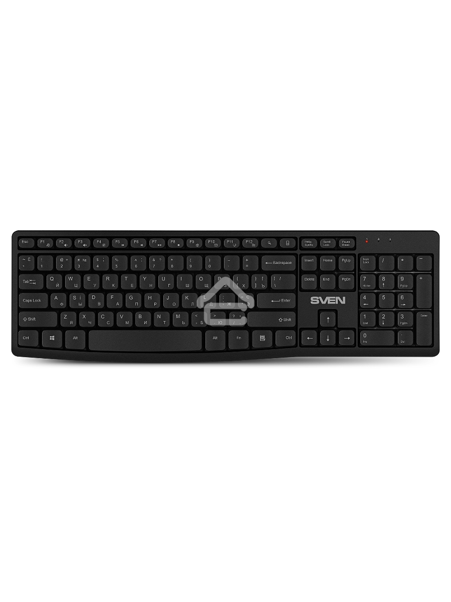 Беспроводной набор клавиатура+мышь SVEN KB-C3500W (2,4 GHz, 106 кл, 800-1600DPI)
