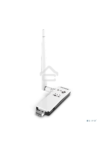 Адаптер TP-Link SOHO TL-WN722N 150Mbps High Gain Wireless N USB Adapter with Cradle, 1T1R, 2.4GHz, 802.11n/g/b, 1 detachable antenna