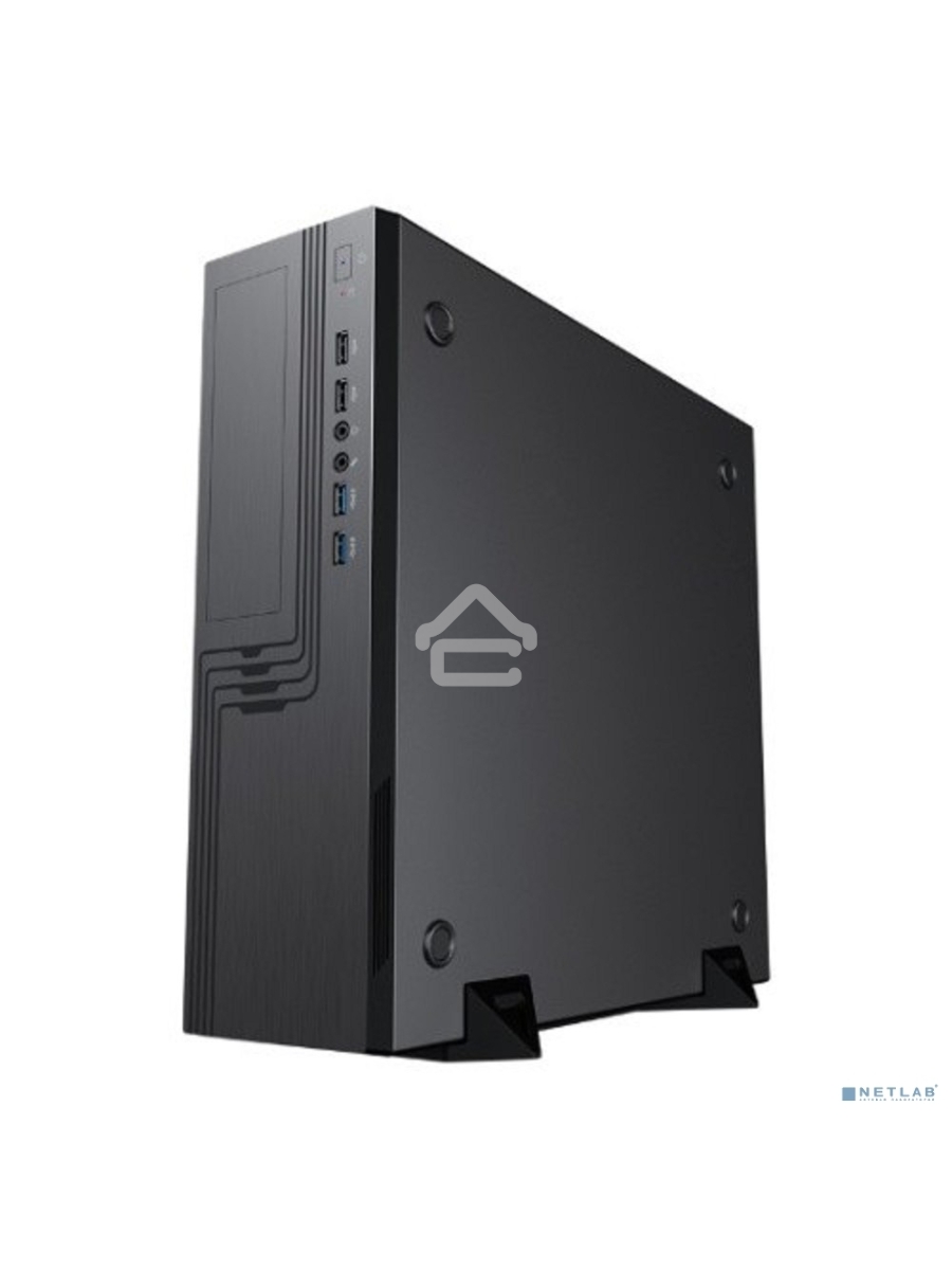 Компьютерный корпус EL555BK PM-300TFX 80+Bronze U3.0*2+U2*2+2*combo Audio; fan 9cm; intrusion switch POWERMAN Slim Case [6143524]