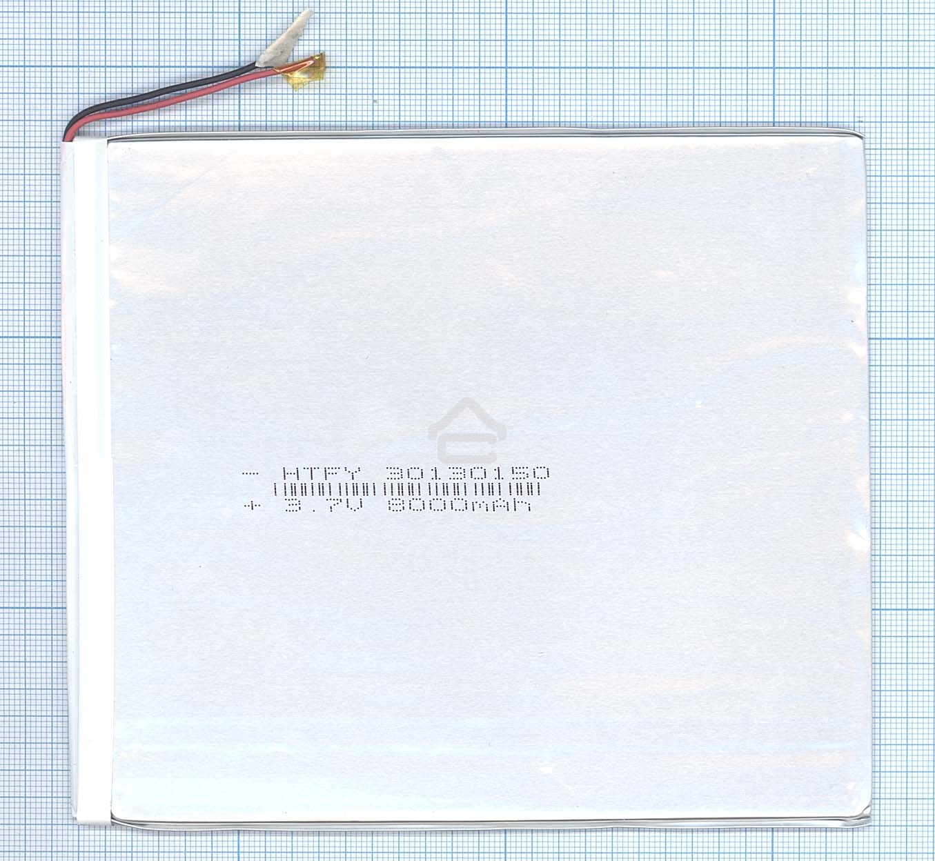 Аккумулятор Li-Pol (батарея) 3*130*150мм 2pin 3.7V/8000mAh