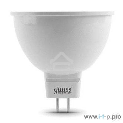 Светодиодная лампа Gauss 13517 LED Elementary MR16 GU5.3 7W 530lm 3000K 1/10/100 0