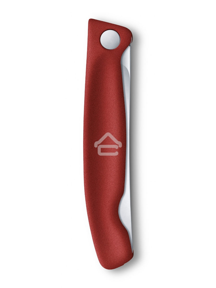 Нож кухонный Victorinox Swiss Classic (6.7831.FB) стальной столовый лезв.110мм серрейт. заточка красный блистер