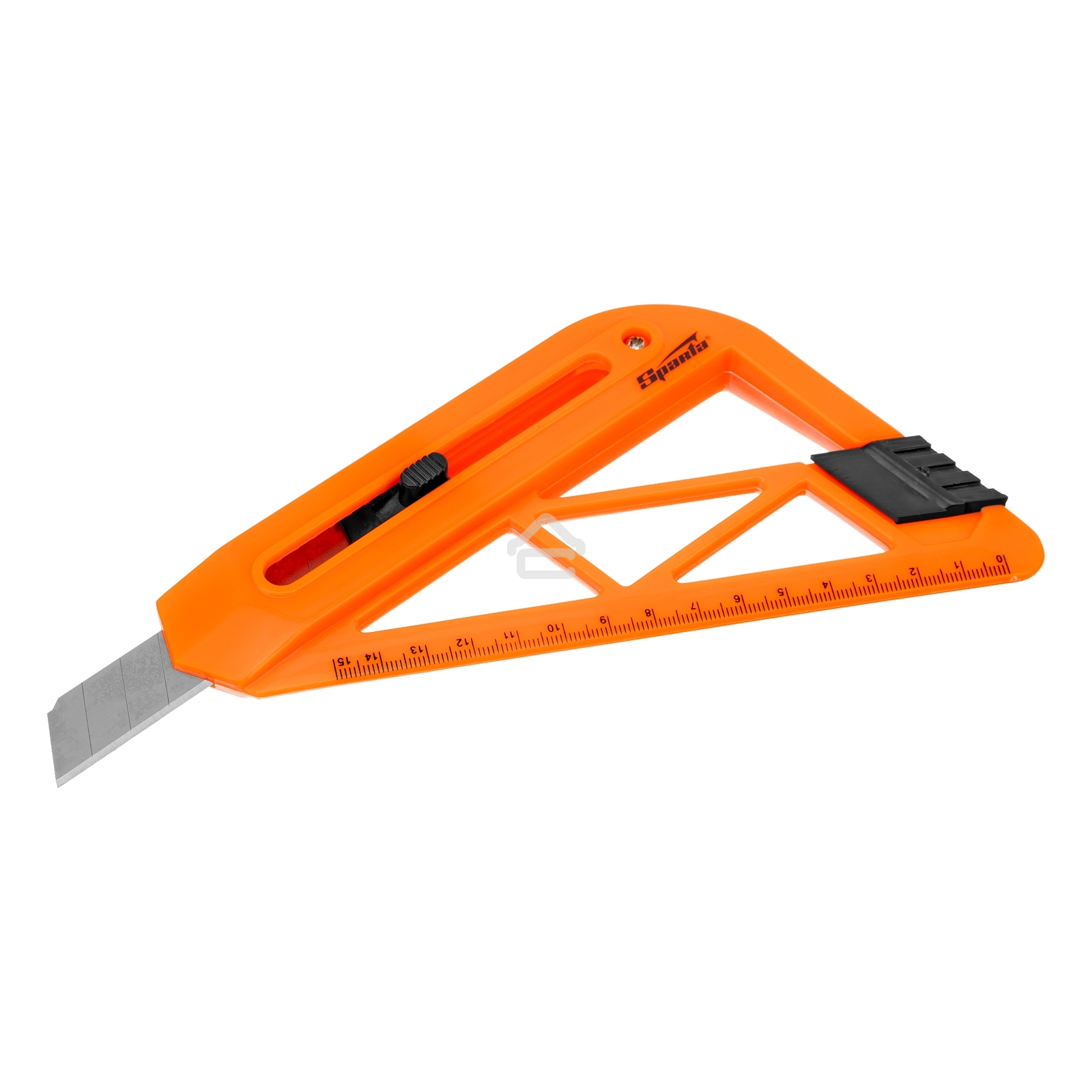 Нож Sparta 18 мм, выдвижное лезвие, для резки обоев, линейка