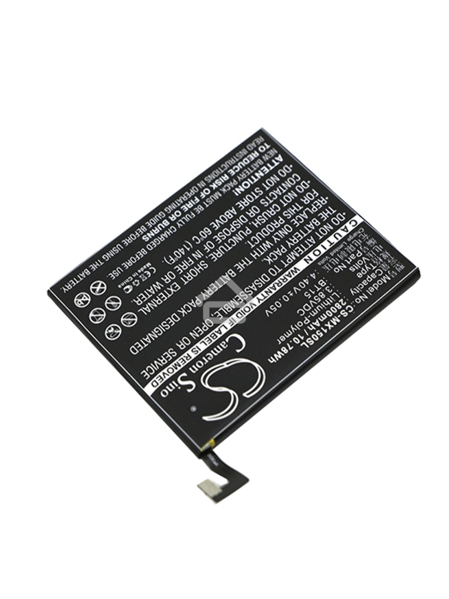 Аккумулятор CameronSinoCS-MX150SL BT15 для MeiZu M3s3.85V / 2800mAh / 10.78Wh