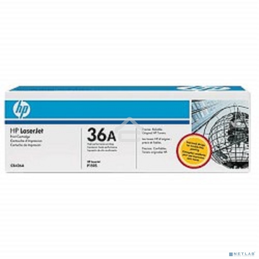 Картридж лазерный HP CB436A черный для LaserJet M1120/M1120n/М1520/Р1505/Р1505n 2000стр.