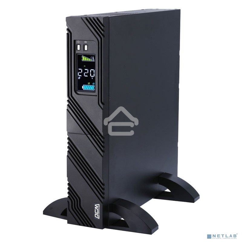 Источник бесперебойного питания Powercom Smart King Pro+ SPR-1000 LCD 800Вт 1000ВА черный
