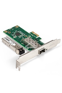 Комплект: Сетевой адаптер SFP ExeGate EXE-i210-F1 + Трансивер Multi-Mode до 550м EXT-1G-MM850-LC2-550M (EX296228RUS: PCI-E x1 v2.0, порты 1x SFP (10/100/1000Mb/s), Gigabit Server NIC Intel Chipset I210-F1 + EX298329RUS: Tx:850/Rx:850 нм, до 500 м, разъем 