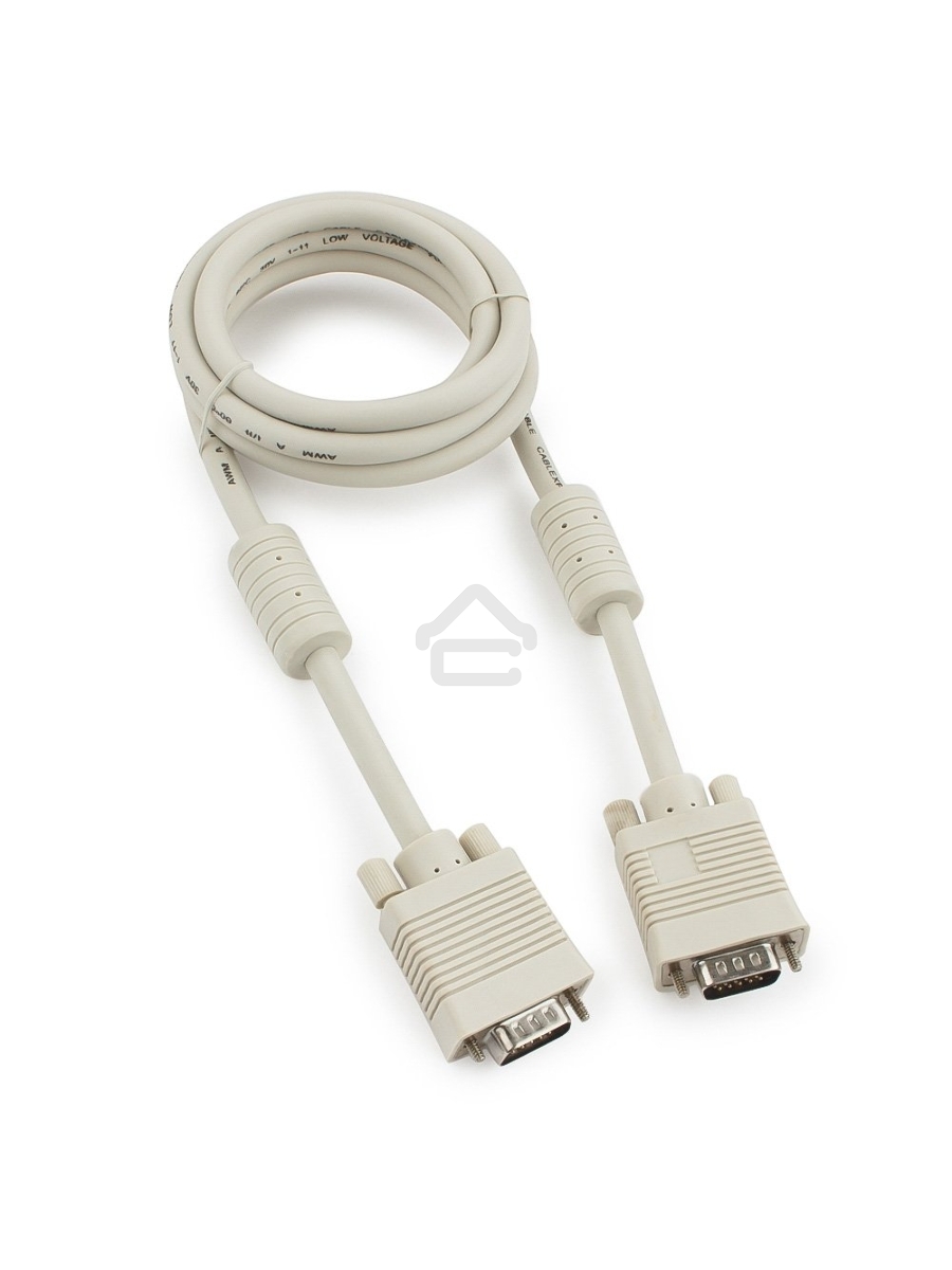 Кабель Gembird/Cablexpert CC-PPVGA-6, Кабель VGA Premium ,15M/15M,1.8м, тройной экран, феррит.кольца, пакет