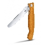 Нож кухонный Victorinox Swiss Classic (6.7836.F9B) стальной для овощей лезв.110мм серрейт. заточка оранжевый блистер