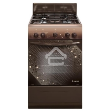 Плита газовая Gefest ПГ 5100 0018 коричневый, конфорок 4 шт, духовка 52 л, 50 см x 85 см x 58.5 см