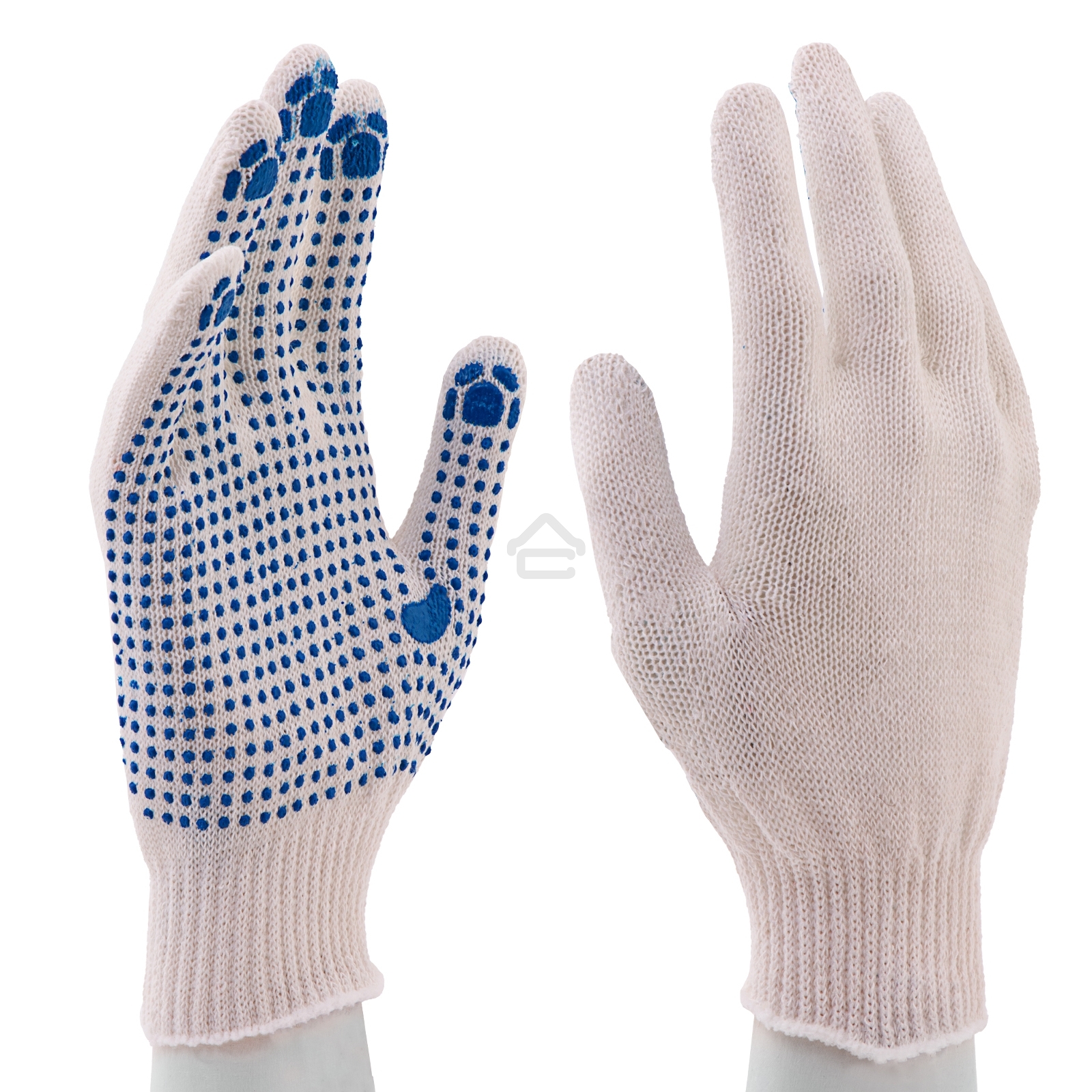 Перчатки трикотажные, с ПВХ точкой, 10 класс Россия