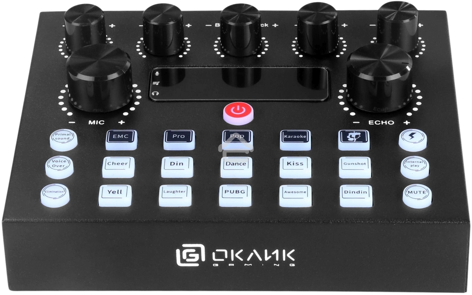 Микрофон проводной Оклик SM-600G 2.5м черный