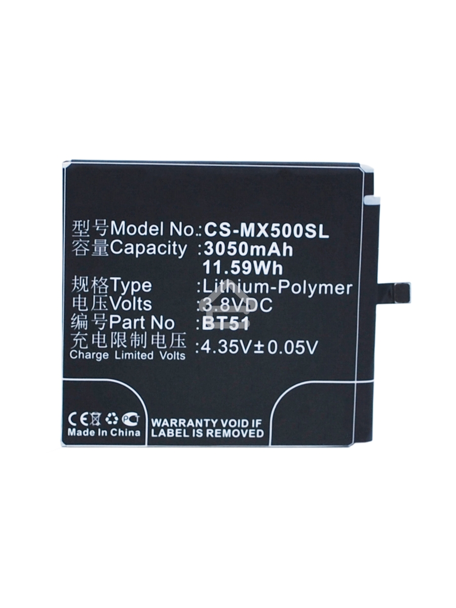 Аккумулятор CameronSinoCS-MX500SL BT51 для Meizu MX5 3.8V / 3050mAh / 11.59Wh