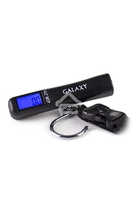 Безмен электронный Galaxy GL 2830, черный, максимальный вес 40 кг, сверхточная сенсорная система датчиков, ЖК-дисплей с подсветкой, цена деления 10 г, функция обнуления массы тары, автомат. отключение, индикатор перегрузки, индикация низкого уровня заряда