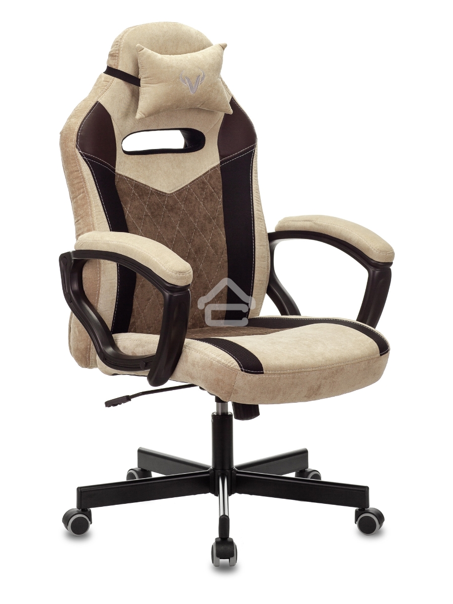 Кресло игровое Бюрократ VIKING 6 KNIGHT BR FABRIC коричневый, крестовина металл/пластик
