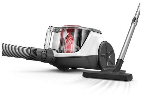 Пылесос Philips XB2042/01 белый/персиковый, 360/1800 Вт, уборка сухая, пылесборник контейнер 1.3 л