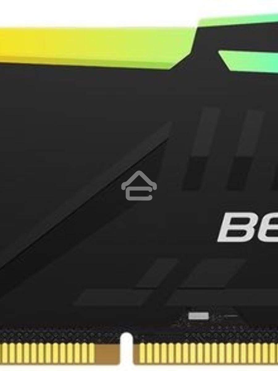 Оперативная память Kingston Fury Beast, DDR5, 16GB (1x16GB), 5200MHz, CL40, DIMM, с радиаторами, RGB, черный