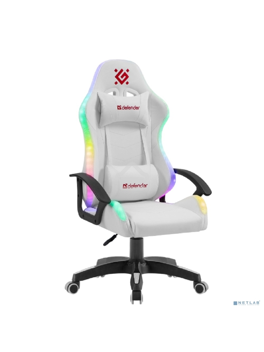Кресло игровое Defender FACTOR X RGB WHITE 64046