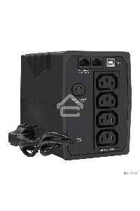 Источник бесперебойного питания ExeGate SpecialPro UNB-600.LED.AVR.4C13.RJ.USB <600VA/360W, LED, AVR, 4*C13, RJ45/11, USB, Black>