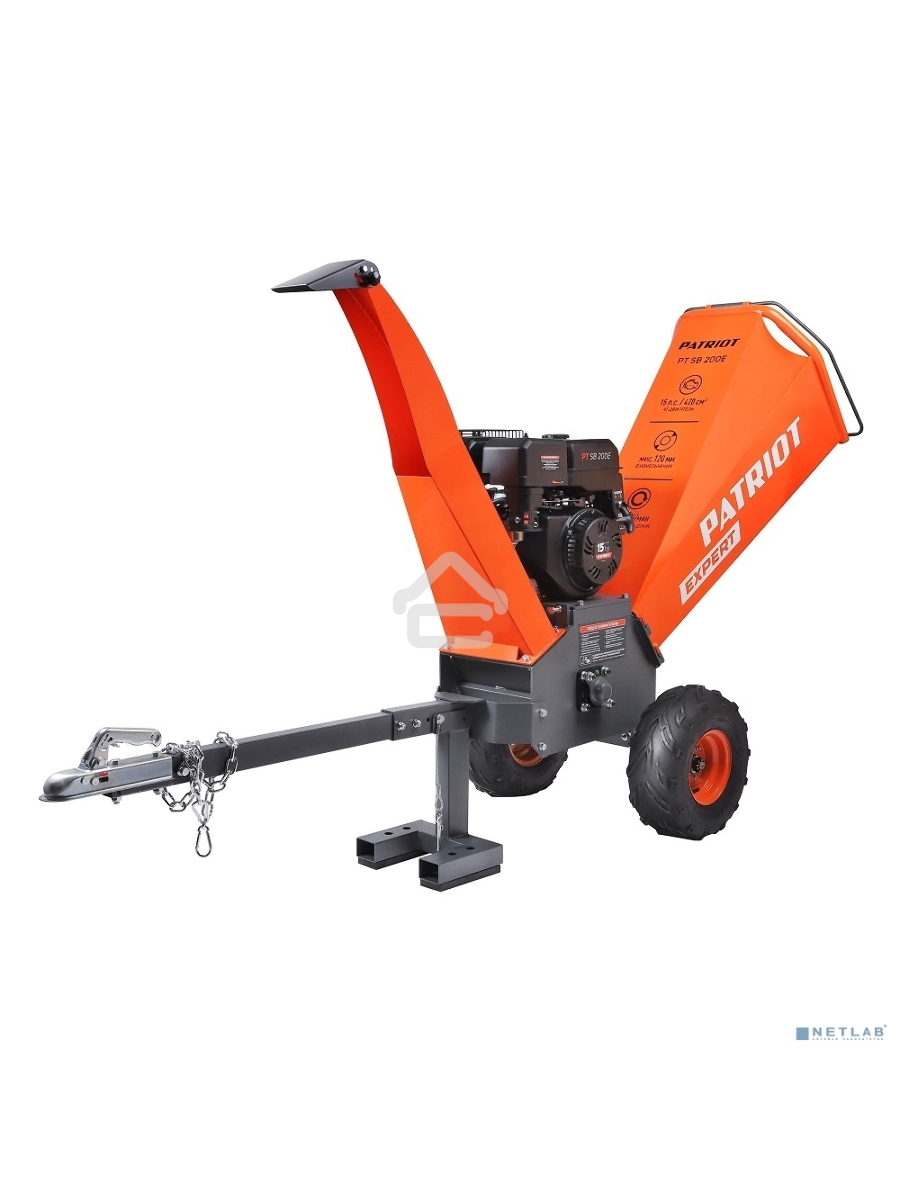 Измельчитель бензиновый PATRIOT PT SB200 E, 13л.с. электрозапуск, макс диаметр веток 100мм