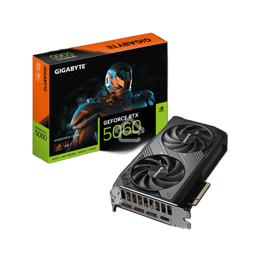 Видеокарта Gigabyte RTX5060 GV-N5060WF2OC-8GD 1.0 NV RTX5060 8Gb 128bit GDDR7 2512/28000/HDMIx1/DP PCI-E 5.0