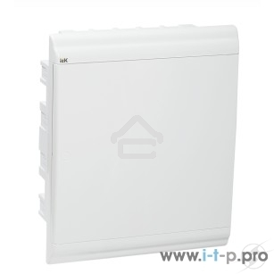 Бокс IEK MKP82-V-24-WD-41-10 ЩРВ-П-24 модуля встраив.пластик IP41 PRIME белая дверь