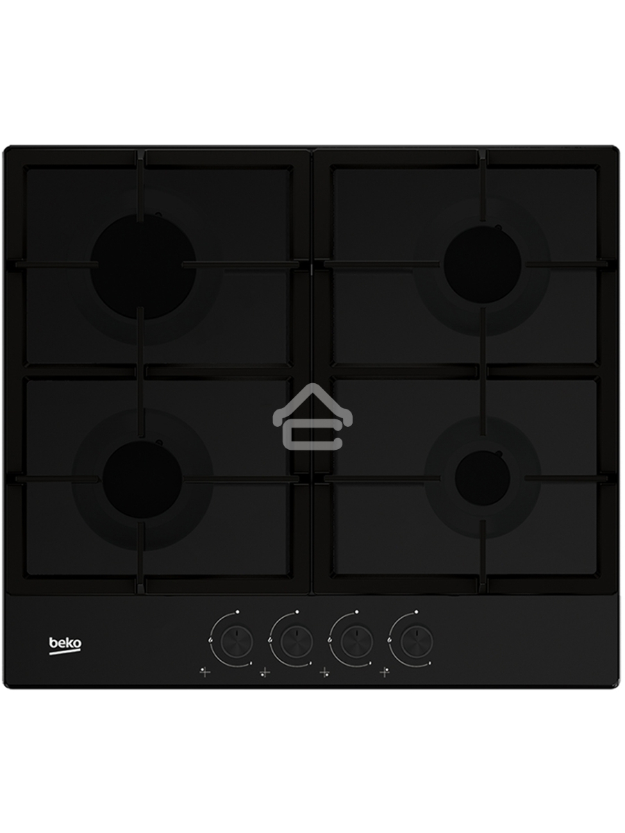 Встраиваемая газовая варочная поверхность Beko HIAG 64225 SB, Черный