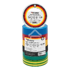 Набор изоляционных лент Kranz 0.13х15 мм, 10 м, 7 цветов