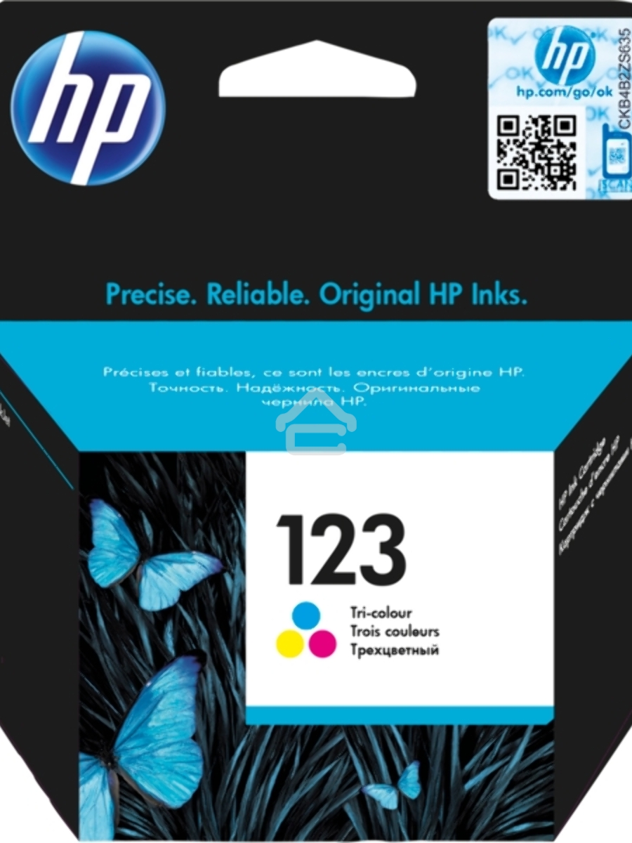 Картридж струйный HP 123 F6V16AE многоцветный, 100 стр., для HP DJ 2130