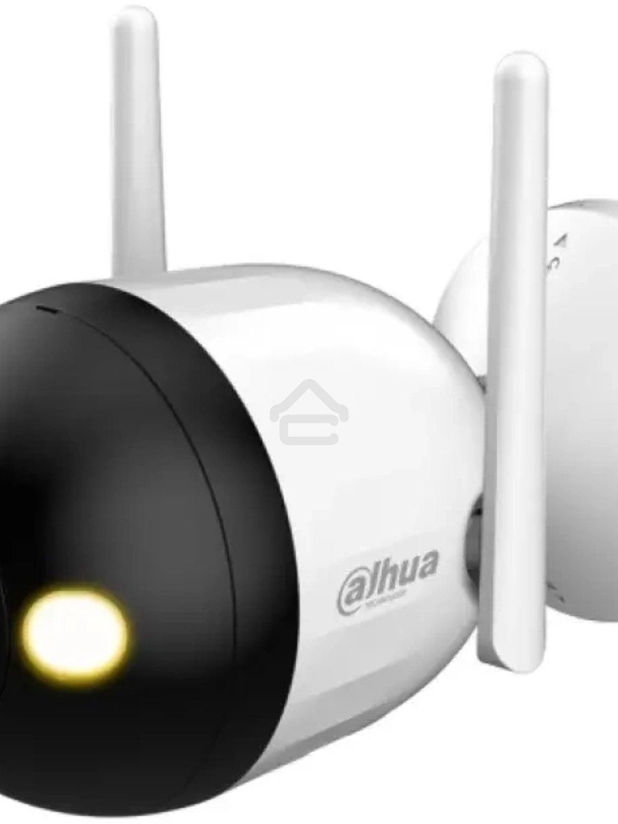 Уличная цилиндрическая IP-видеокамера DAHUA DH-IPC-F2CP-PV-0280B Smart Dual Light 2Мп, 1/3” CMOS, объектив 2.8мм, видеоаналитика, ИК 30м, LED 30м, микрофон, динамик, Wi-Fi 2.4ГГц, IP67, металл пластик
