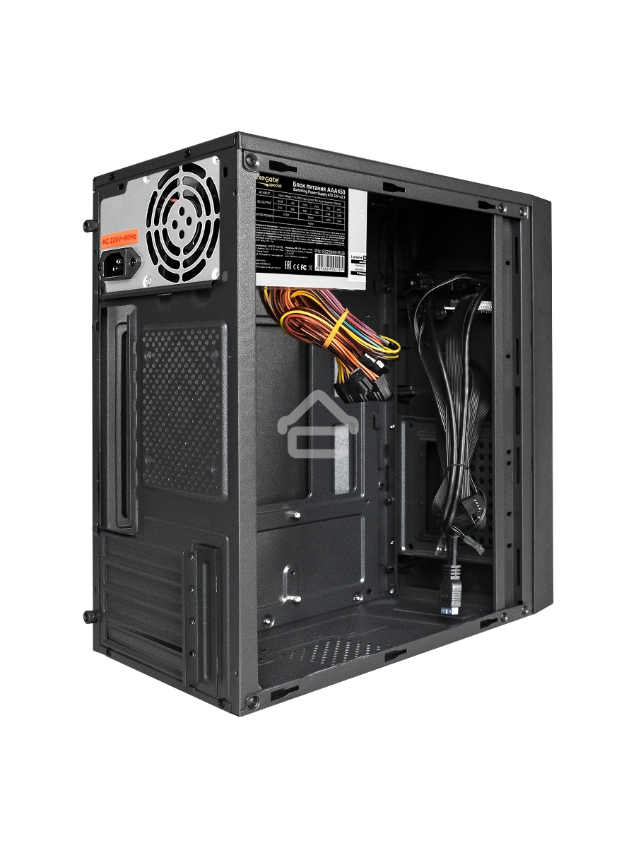 Компьютерный корпус Minitower ExeGate BAA-109U2-AAA450 (mATX, AAA450 8см, 2*USB+2*USB3.0, аудио, черный)