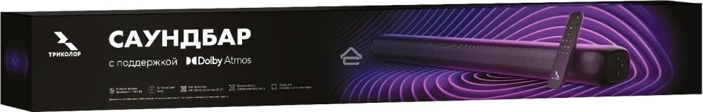 Саундбар Триколор TR-SB-02 2.1 100Вт+40Вт черный