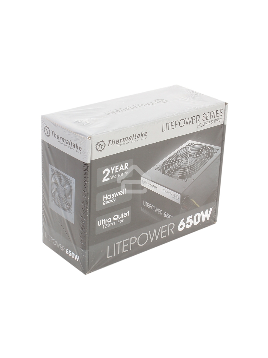 Блок питания Thermaltake Litepower (PS-LTP-0650NPCNEU-2), 650Вт, 120мм, черный