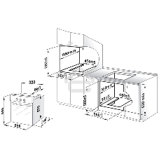 Газоэлектрический духовой шкаф Gefest 621-03 К56, встраиваемый