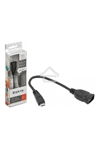 Кабель-переходник Defender microUSB (M) - USB (F)  /для подкл. устр. USB Flash, HDD, мыши, и и т.д./ поддерж. режим OTG.
