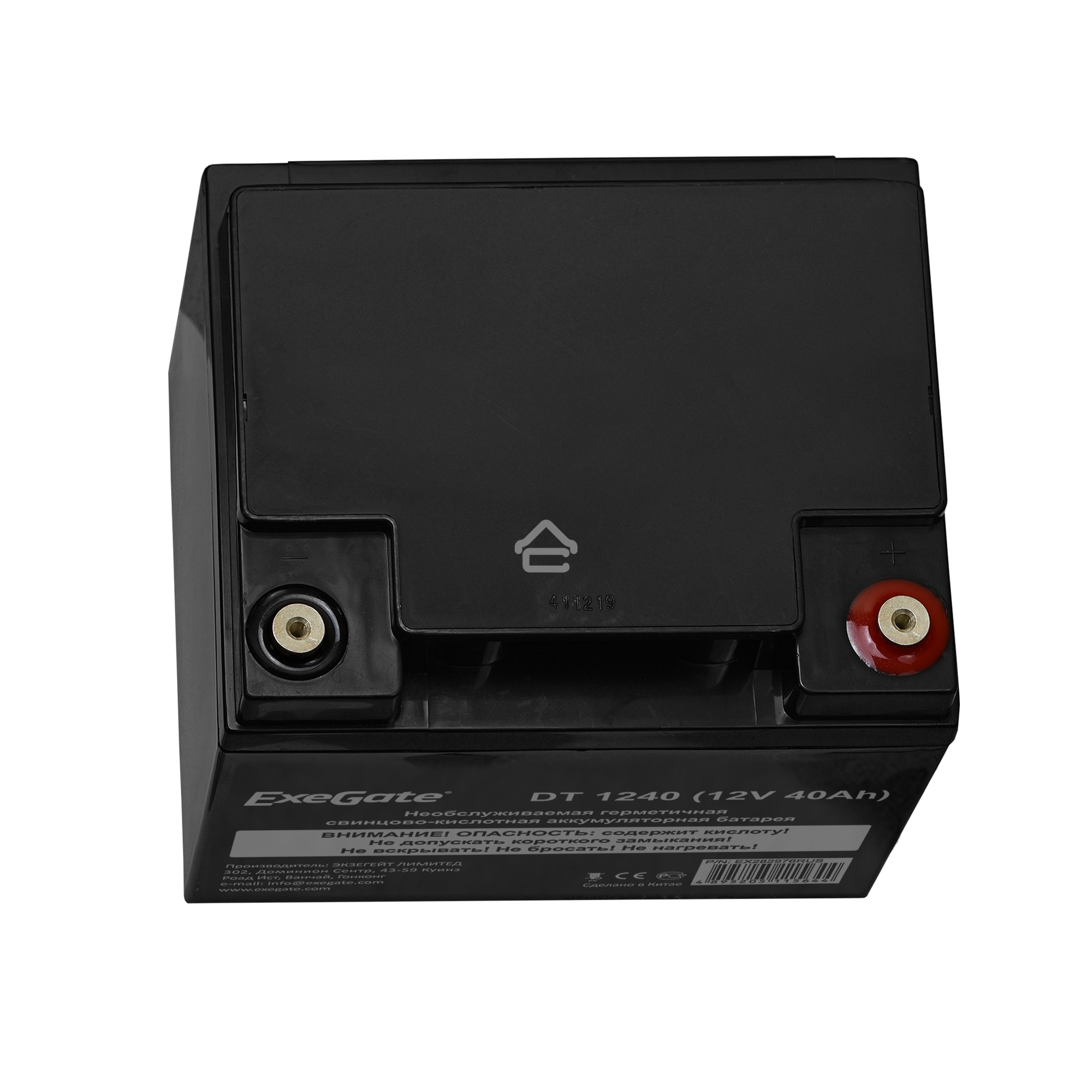 Батарея ExeGate DT 1240 (12V 40Ah), клеммы под болт М6