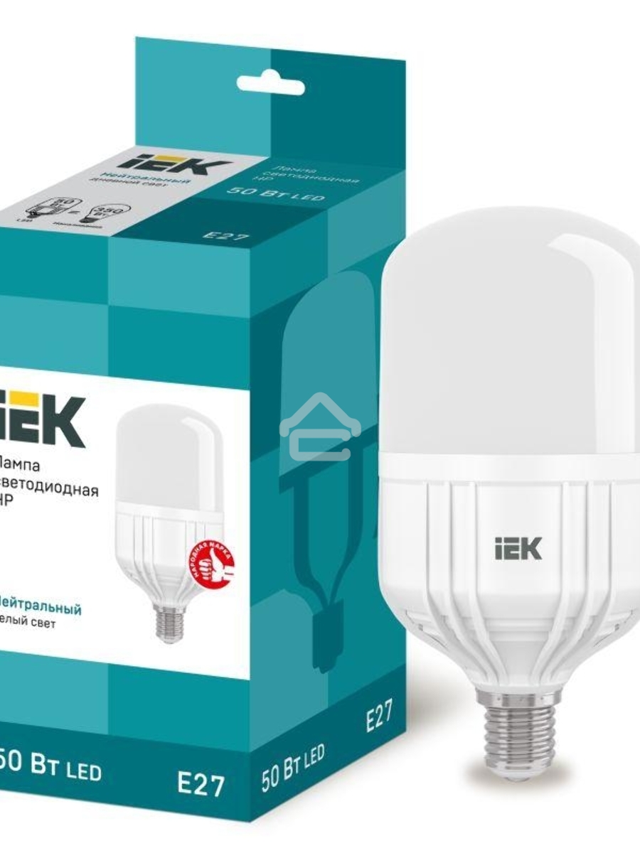 Лампа Iek LLE-HP-50-230-40-E27 светодиодная HP 50Вт 230В 4000К E27 IEK