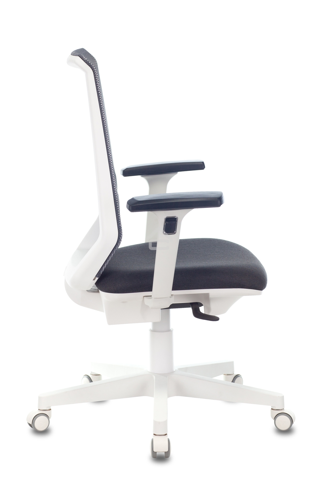 Кресло компьютерное Бюрократ MC-W611N TW-04 38-417 темно-серый, сетка/ткань, крестовина пластик, пластик белый