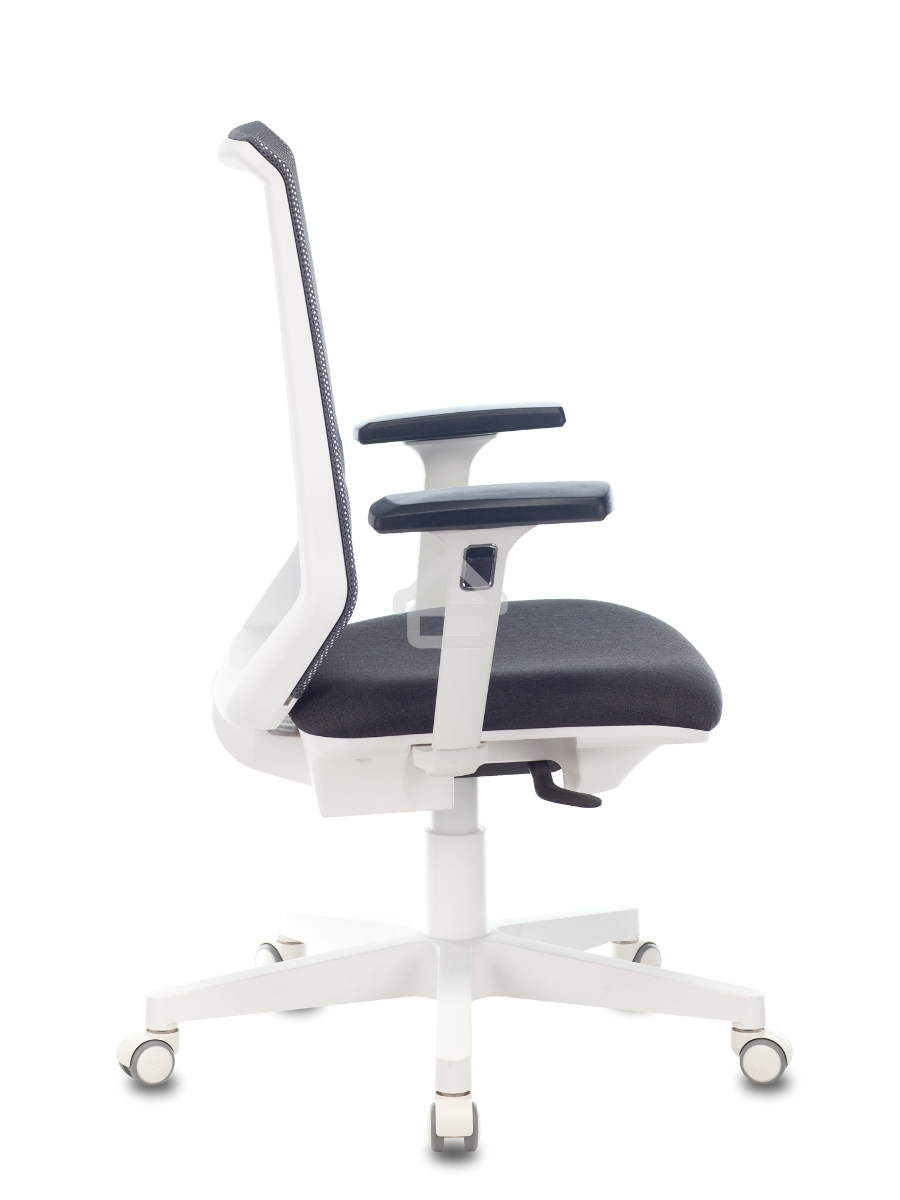 Кресло компьютерное Бюрократ MC-W611N TW-04 38-417 темно-серый, сетка/ткань, крестовина пластик, пластик белый