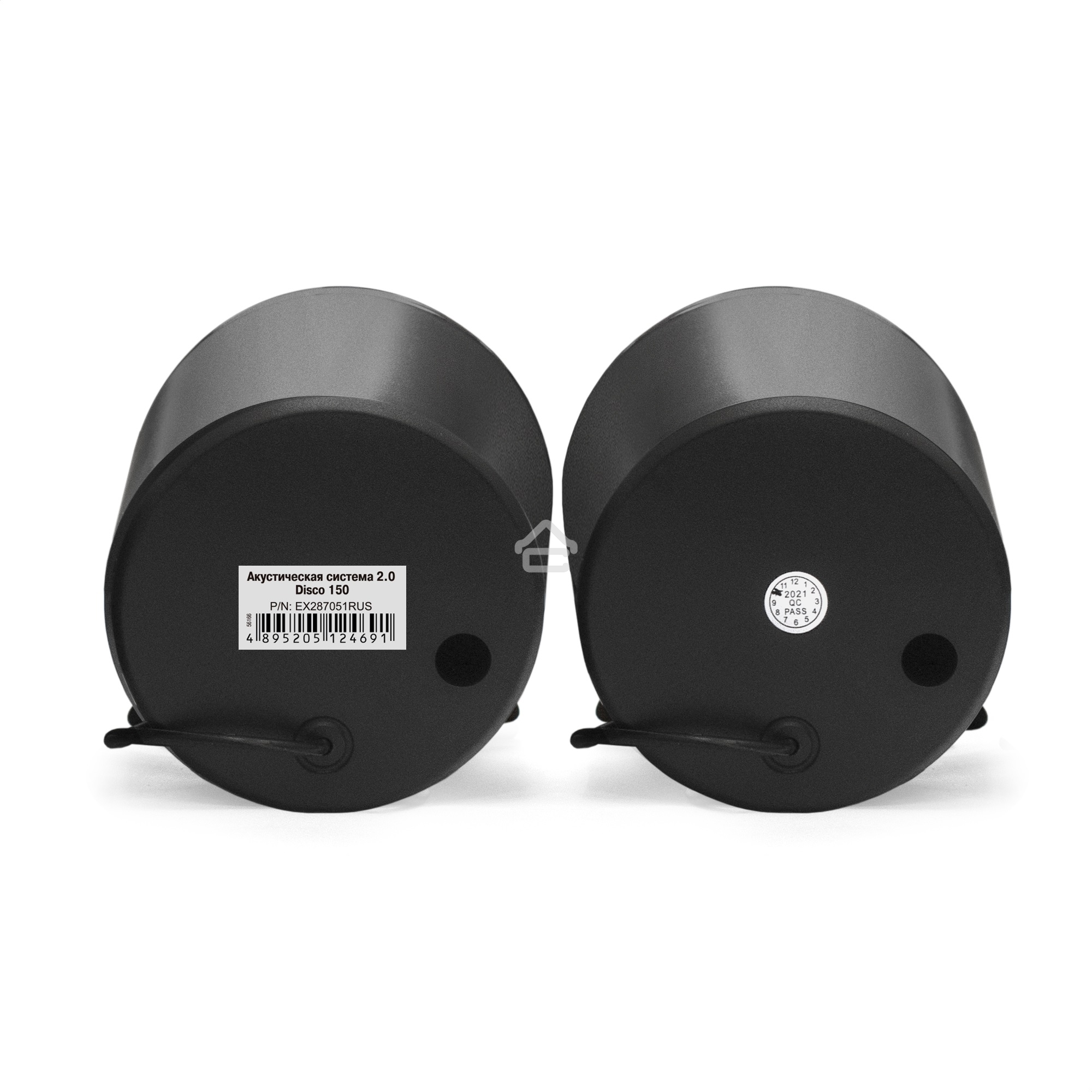 Акустическая система 2.0 ExeGate EX287051RUS Disco 150 (питание USB, 2х5Вт (10Вт RMS), 100-20000Гц, черный)